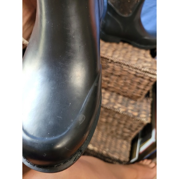 UGG Women's Stefana Waterproof Rubber Boot Black Size 6 Tall - Picture 10 of 16